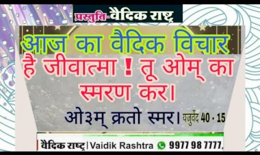 है क्रतु! तू ओम् का स्मरण कर।